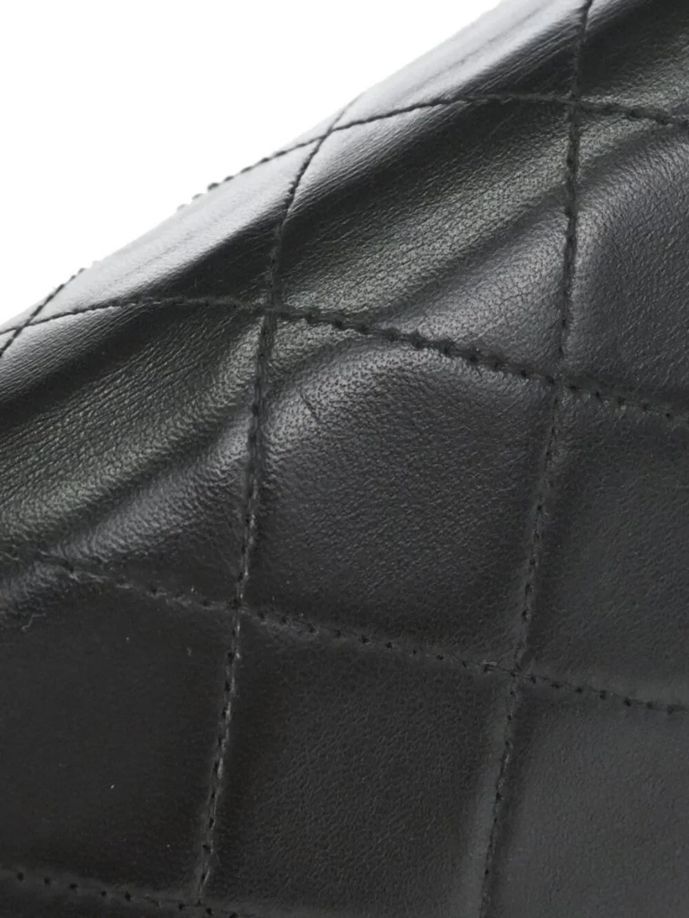 Chanel Black Lambskin Pushlock Small Full Flap Shoulder Bag 197349